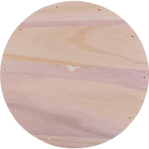 30cm Large Drilled Natural Round Wood Cutouts Circles DIY Crafts Decorations