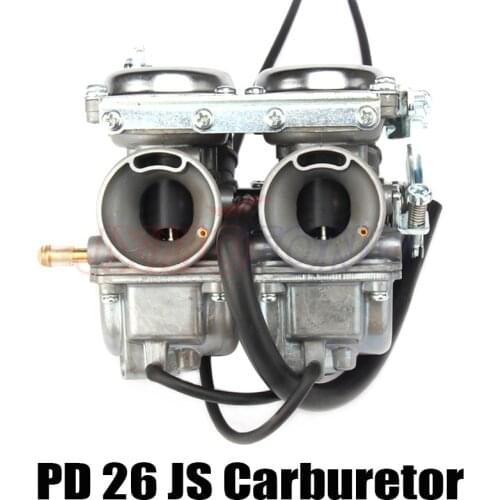 Double Twin Cylinder Carburetor for Keihin PD26JS 26mm CBT125 CBT250 CA250 CB250 Cl125-3 Engine Motorcycle ATVs Quad Go Kart