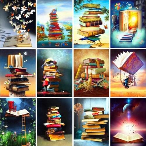 EverShine 5D DIY Diamond Painting Book Mosaic Art Set Full Square Drill Diamond Embroidery Landscape Rhinestones Pictures