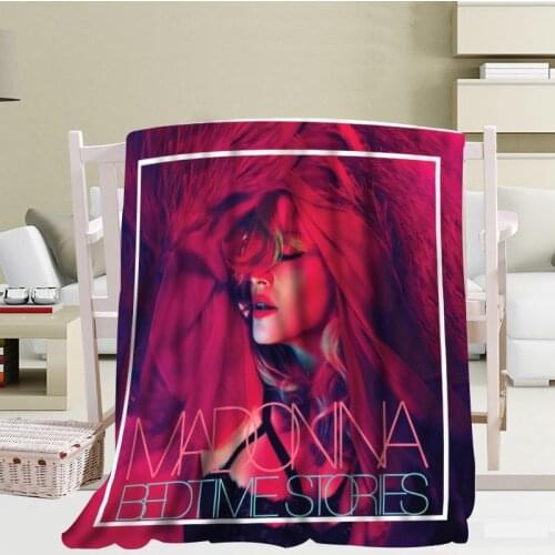 Custom Madonna blanket Flannel Falafel Fabric56x80inch 50X60inch 40X50inch Sofa Bed Throw Blanket Kid Adult Warm Blanket