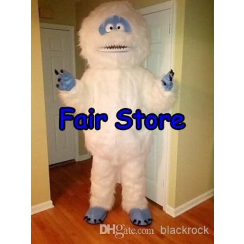 Hot sale Cute Adult White Snow Monster Mascot Costume Adult Abominable Snowman Monster Mascotte Outfit Suit Fancy Dress