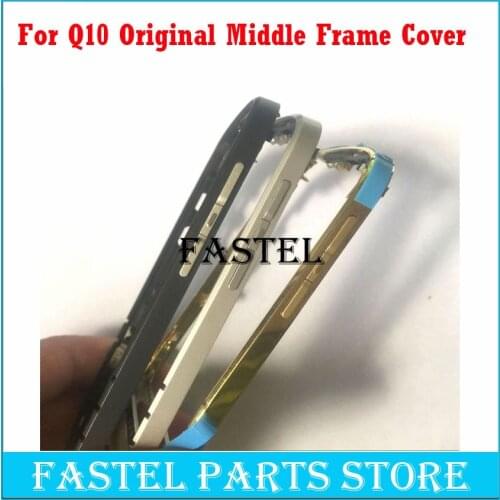 HKFASTEL For BlackBerry Q10 Original New Mobile Phone Housing Middle frame cover Black,White, Gold free shipping