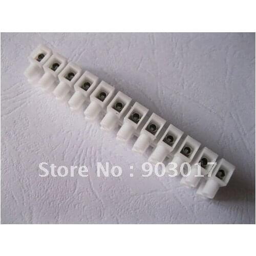 50 pcs 12pin/way Pitch 8.0mm Terminal Block Connector Feed through Type White Color Standard H=1.2 CY8H