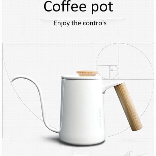 Handmade coffee pot Stainless steel coffee pot Filtered fine water coffee pot Swan coffee pot Stainless steel coffee pot with fi