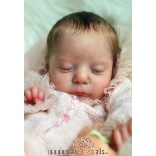 NPK 17inch Reborn Doll kit Nevaeh Limited edition soft touch fresh color kit with COA