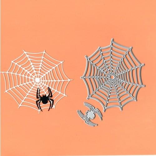 Spider Spin Web Metal Cutting Die Stencil Template for DIY Embossing Paper Photo Album Card Making Craft New Dies for Gift Decor