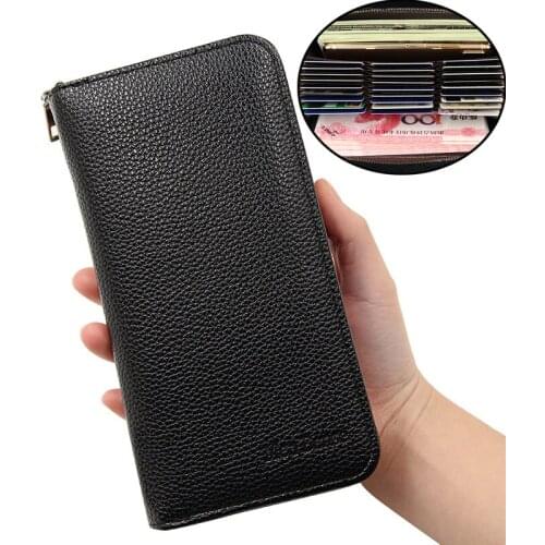 MenBense Men Long Wallets Casual PU Leather Money Bag Coin Change Pocket Clutch Bag Handbag Zipper Male Purse Walets