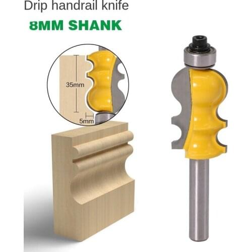 1PC 8MM Shank Casing & Base Molding Router Bit Set CNC Line knife Woodworking cutter Tenon Cutter for Woodworking Tools