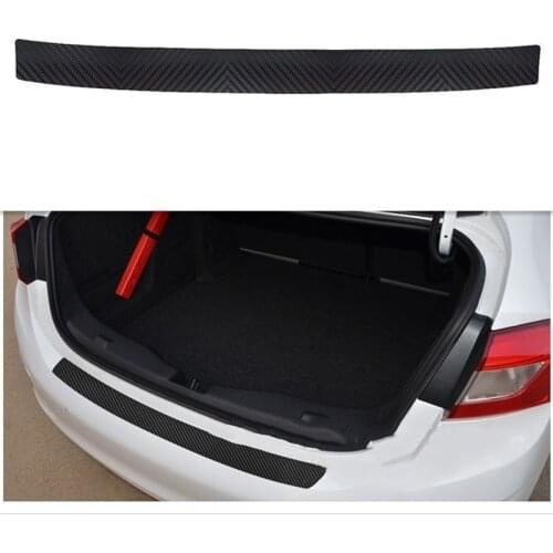 Carbon Fiber Car Rear Trunk Sill Plate Protector Pad Sticker Car Boot Anti-Scratch Sticker For Dodge Caliber Charger Dart RAM