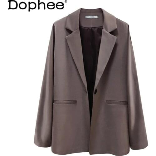 2021 Spring and Autumn New Fashion Suit Top Casual Loose Retro Chic Small Suit Jacket for Women Thin Elegant All-match Blazer