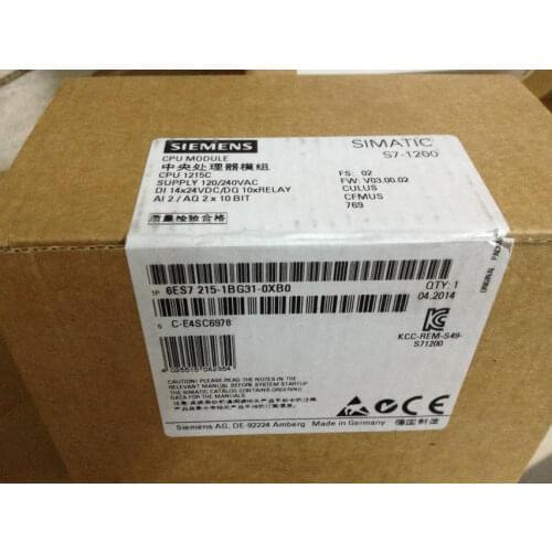 Original 6ES7 215-1AG40-0XB0 for SIMATIC S7-1200 CPU 1215C 6ES7215-1AG40-0XB0