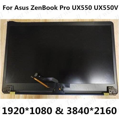 Original 15.6''Full Assembly with touch For Asus ZenBook Pro UX550 UX550V Laptop LED LCD Screen Digitizer Glass Replacement