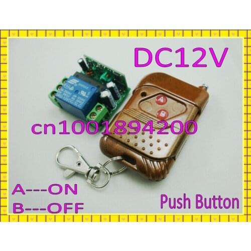 Wireless Transmitter receiver board DC12V 1CH Access/door electric gate gateway Control System Momentary Press ON Loosen OFF