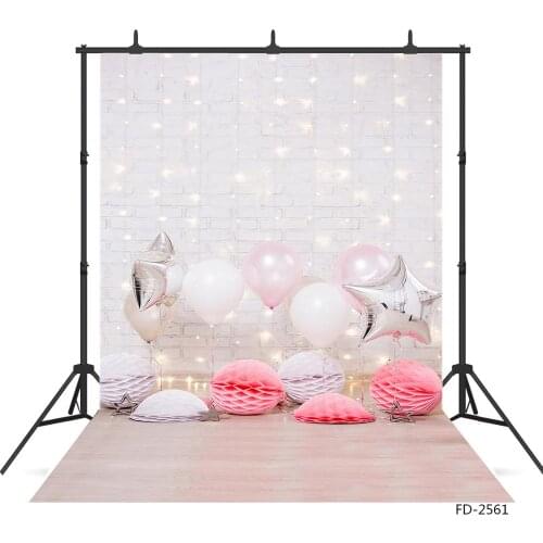 Balloons Brick Wall Photographic Backgrounds Vinyl Cloth Photo Shootings Backdrop for Baby Children Birthday Party Photo Studio