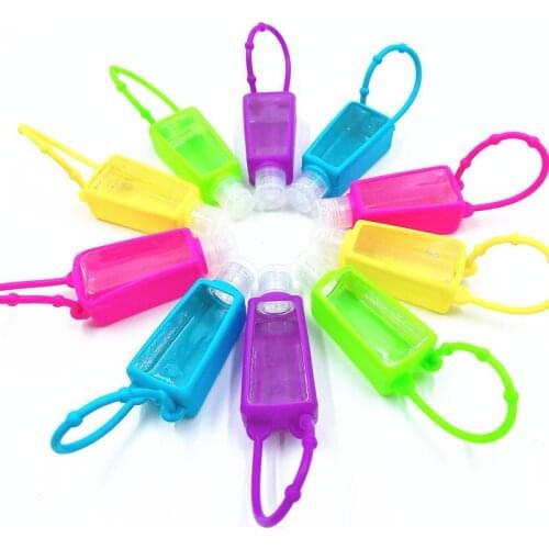 1Pc/Lot 30ml Mini Cute Empty Bottle Portable Traveling Refillable Bottle Silicone Hand Sanitizer Perfume Holder