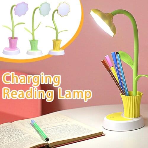 1PC Usb Charging Study Room Folding Bedside Night Light bendable silicone gooseneck For Childrens Bedroom Lighting decoration