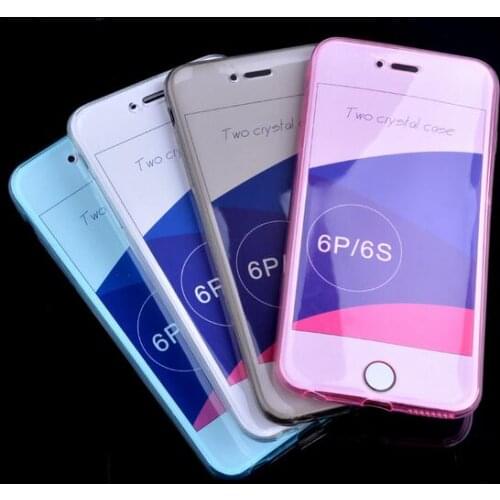 10sets/lot 360 Dual Protection Front+Back Phone Case For iPhone11 XSMAX XR 6s SE2020 78plus Soft tpu Full Cover Shell Protection