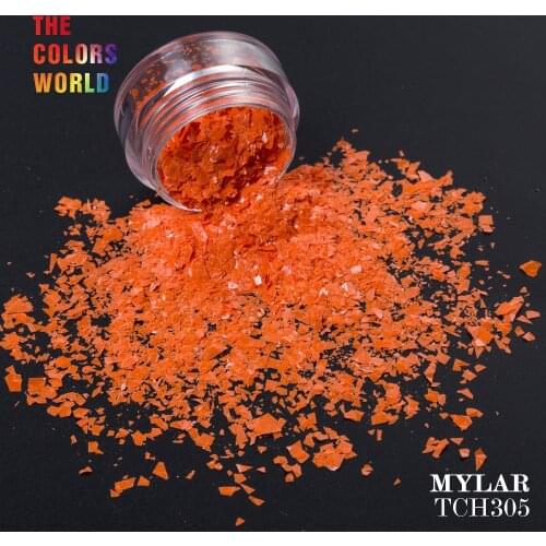 TCT-109 12 Solvent Resistant Matte Color Mylar Flakes Shard Glitter Nail Art Nail Polish Nail DIY Decoration sparkles Manual DIY