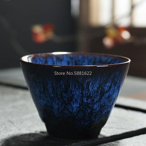 120ML Ceramic China Tea Cup Kiln Change Ceramic Home Tea Cup Creative Ceramic Cup Tea Set I060
