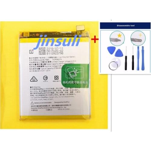 For oneplus 6t battery BLP685 3700mah battery+tool+track code