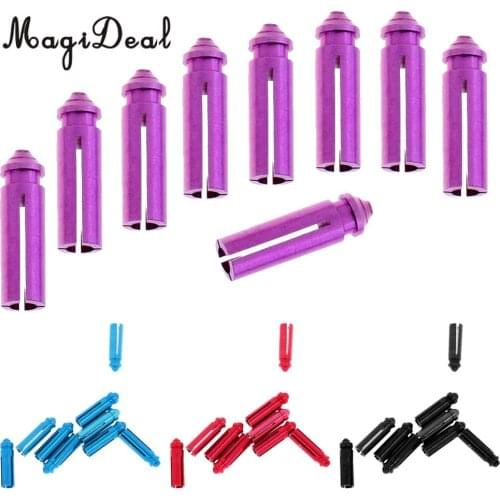 MagiDeal 36 Pieces Anodised Aluminum Dart Flight Savers / Protectors, Mixed Color