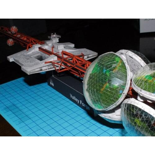 Silent Running Valley Forge DIY Handcraft PAPER MODEL KIT Handmade Toy Puzzles