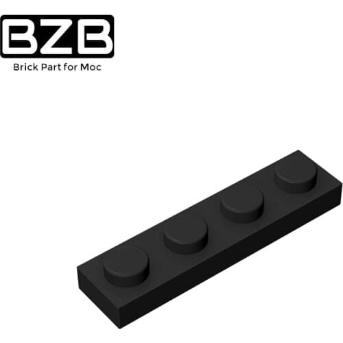 BuildMOC Compatible Assembles Particles Plate 3710 1x4 For Building Blocks Parts DIY enlighten bricks Educational Tech Toys