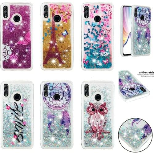 Quicksand Phone Case for huawei p30 pro honor 9 10 lite p20 mate 20 lite enjoy 7s P smart 2019 Liquid Glitter Soft Case Cover