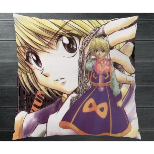 Anime HUNTER X HUNTER Kurapika Two Sides Pillowcase Cartoon Manga Pillow Cushion Case Cover Cosplay Gift New Collection P1