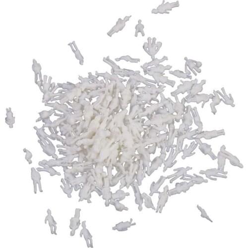 Model People Figures Scale 1:200 Pack of Approx.100pcs White Assorted Style