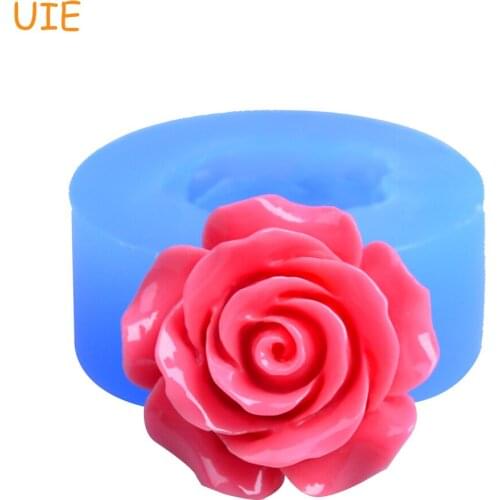 HYL137U 22mm Rose Flower Flexible Silicone Mold - Cake Decorating, Fondant, Sugarcraft, Jewelry, Biscuit, Resin, Clay, Wax