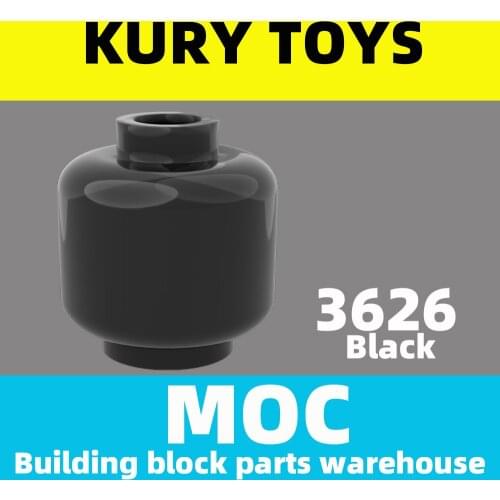 Kury Toys DIY MOC For 3626 100pcs Building block parts For Head (Plain) - Blocked Open Stud