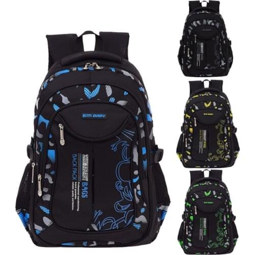 Fashion Nylon School Bag New Lightweight Backpack Children Large-Capacity Printing Schoolbag Orthopedic Bagpack For Boys Girls