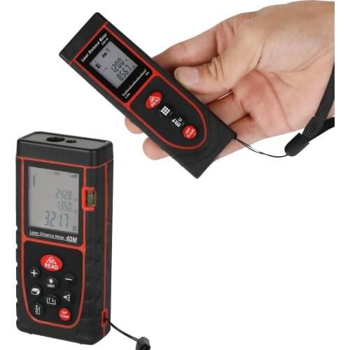 2018 latest two pattern optional 40M red laser range finder laser measure tape digital laser distance meter free shipping