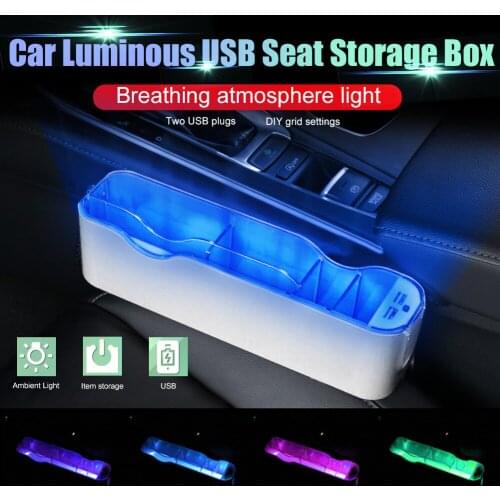 Car Seat Organizer Holder Organizer Multifunctional Auto Seat Gap Storage Box ABS Seat Seam Pockets Trunk Organizer