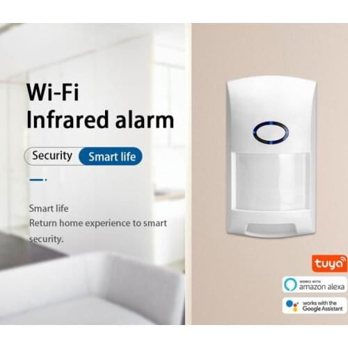 5PCS Tuya PIR Detector WIFI Motion Sensor Smart Life App Passive Infrared Intruder Movement Alarm Detection For Home Security