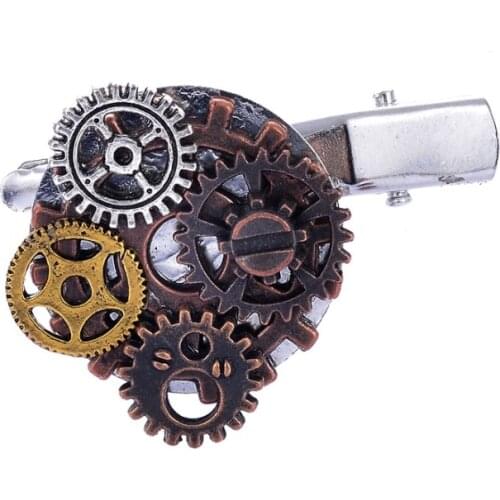 Punk Style Multiply Gears Archaized Industrial Mechanical Steampunk Hairclips Accessory