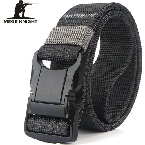 MEGE Tactical Belt Solid Military Accessories Army Airsoft Tactical Gear Outdoor Nylon Heavy Duty Durable Belt Dropshipping