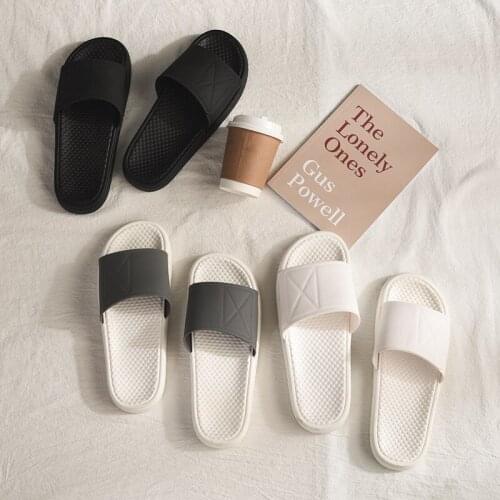Summer indoor non-slip cute fashion personality slippers female couple bathroom bath massage soft bottom household slippers male