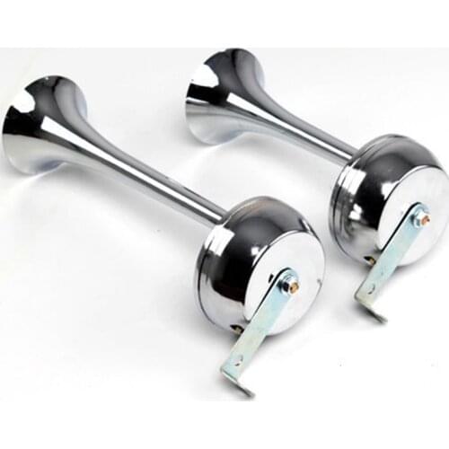 General Purpose Double Tube Electric Horn with Bracket and Rlay for Truck 12v / 24v Without Air Source