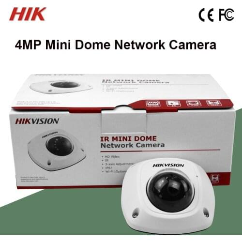 In stock DS-2CD2542FWD-IWS Original Hik 4MP Mini Dome WiFi Built-in microphone IK08 IR 10m Audio Output, Alarm I/O hot sale IPC