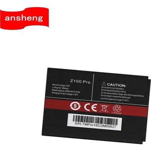 High Quality 3.8V 2450mAh battery for CUBOT Z100 Z100 pro Smartphone