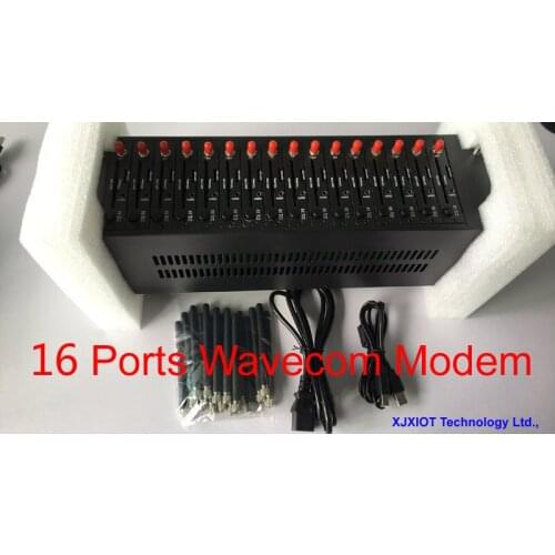 Xjx Promotional Wavecom 16 ports wavecom q2303 modem pool with cheapest gsm module Sms massa Gprs modem