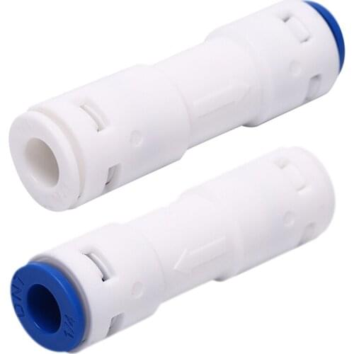 1PC Check Valve Push In For Non Return Water Reverse Osmosis System Filters 1/4" Reverse Osmosis Filter Quick-Fit Check Valve