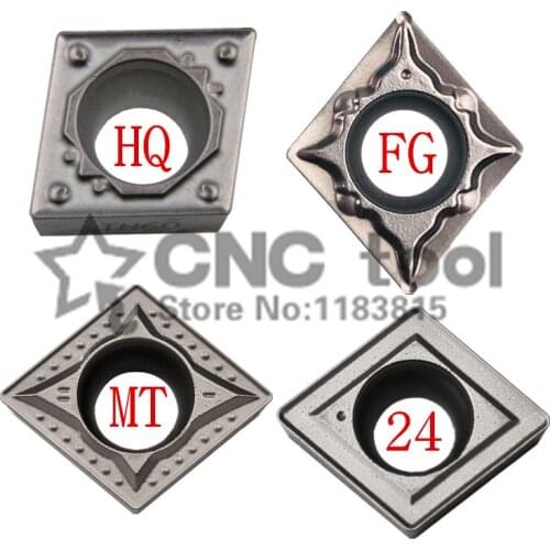 10PCS CCMT09T304 CCMT09T308 FG/HQ/MT/24 Cermet Grade carbide inserts lathe cutter tools Internal turning tools CNC tools Blades