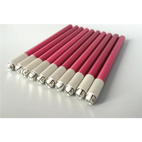 10PCS Eyebrow Microblading Manual Pen Permanent Makeup Microblading Machine Tattoo Supply Red Colors