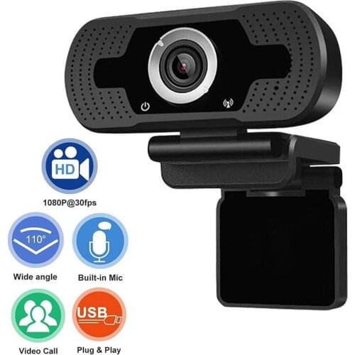 1920*1080P USB 2.0 HD 1080P Video Recording Camera Webcam Web Cam with Mic for PC Laptop 3.6 Focal Length Computer peripherals