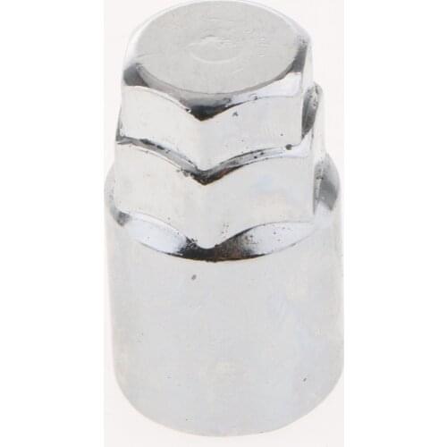4X Cone Slot Design Chrome Anti Theft Locking Wheel Nut with Key M12x1.5 for Toyota, Mitsubishi, Mazda, Honda