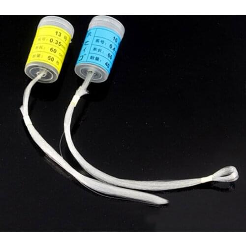 8#-15#50pcs Fishing Hooks Barbed Barrel Tied With Thread Pill Hook