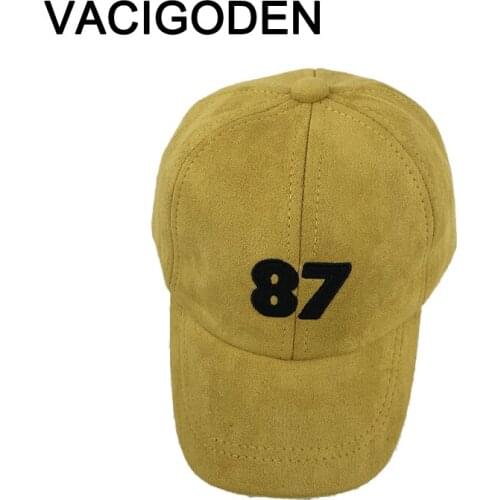 VACIGODEN Children Baseball Cap Boys Autumn Cotton Cap Girls Spring Casual Numbers Embroidered Sun Visor Snapback Casquette